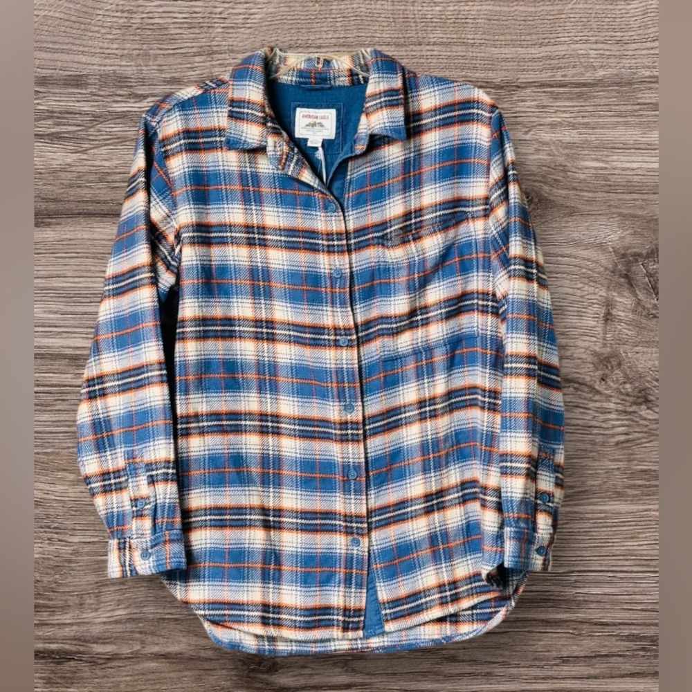 NWT American Eagle Flannel Shacket SZ S